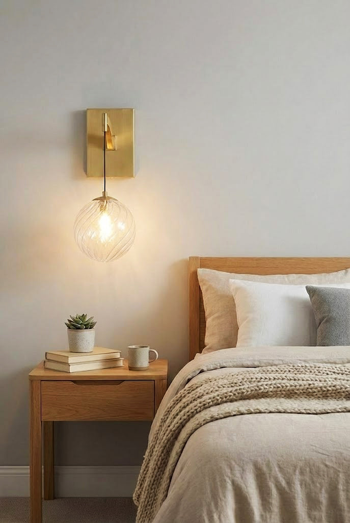 Golden Globe Wall Light