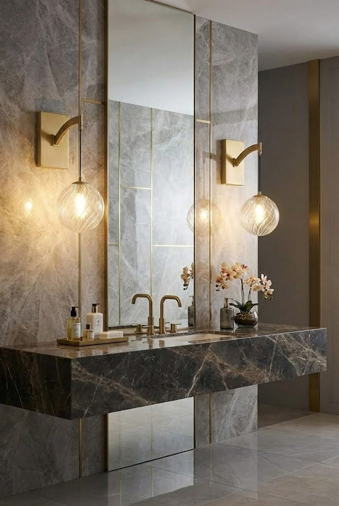 Golden Globe Wall Light