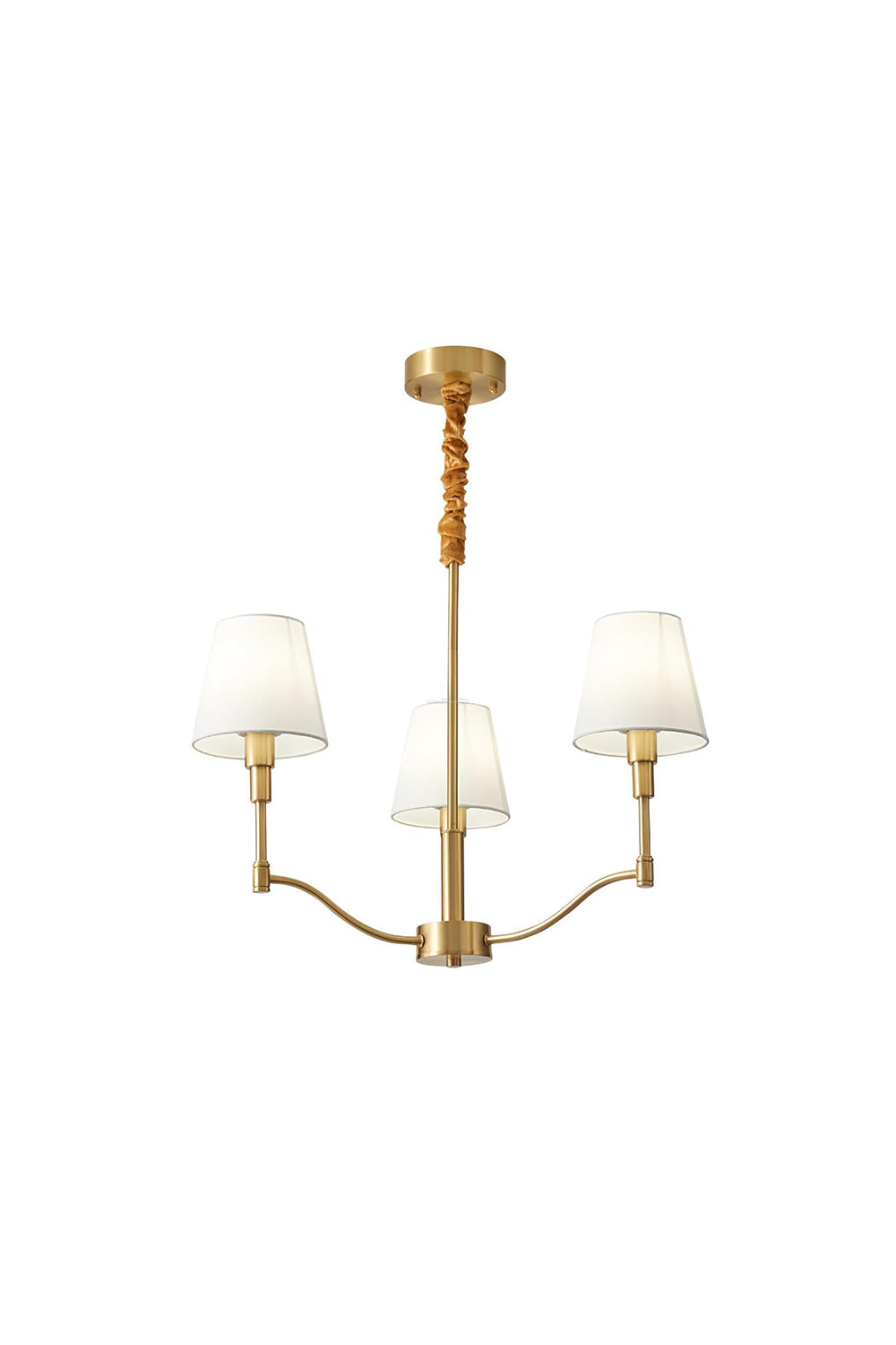 Golden Luxe Mid-Century Chandelier