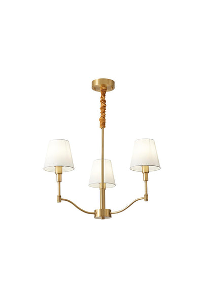 Golden Luxe Mid-Century Chandelier