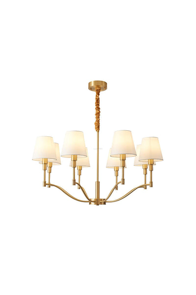 Golden Luxe Mid-Century Chandelier