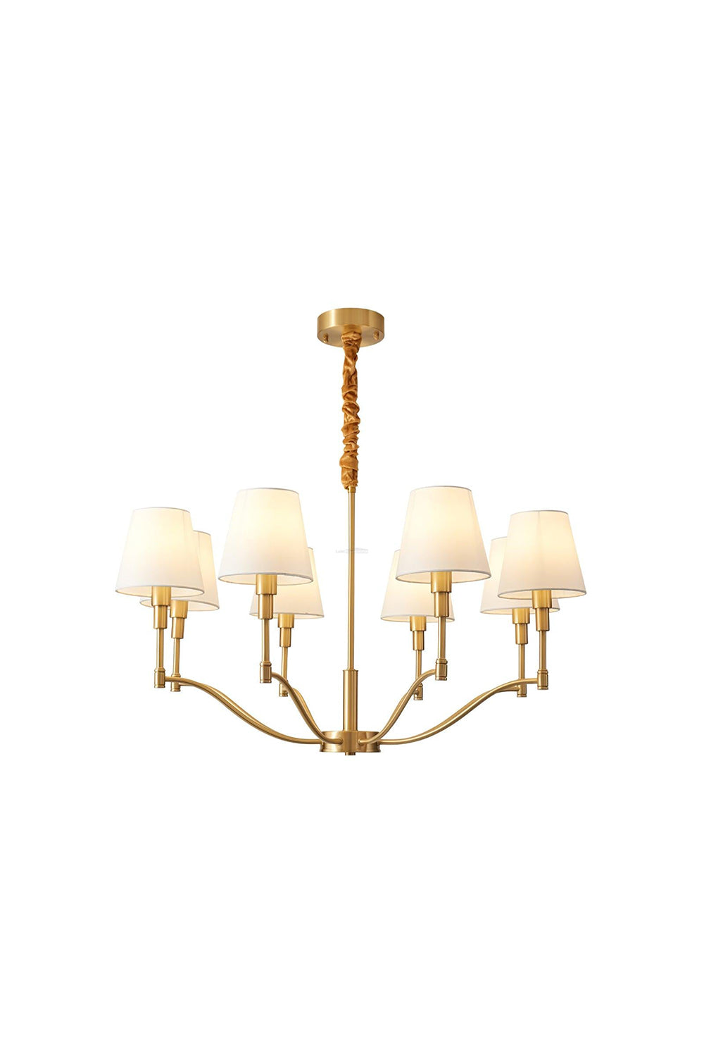 Golden Luxe Mid-Century Chandelier