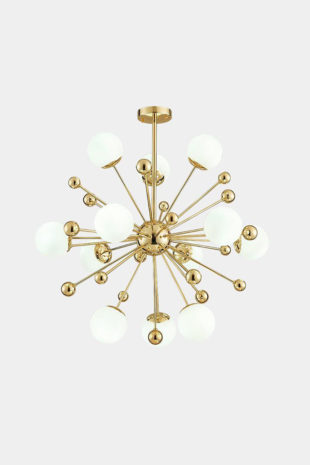 Golden Orbit Sphere Chandelier