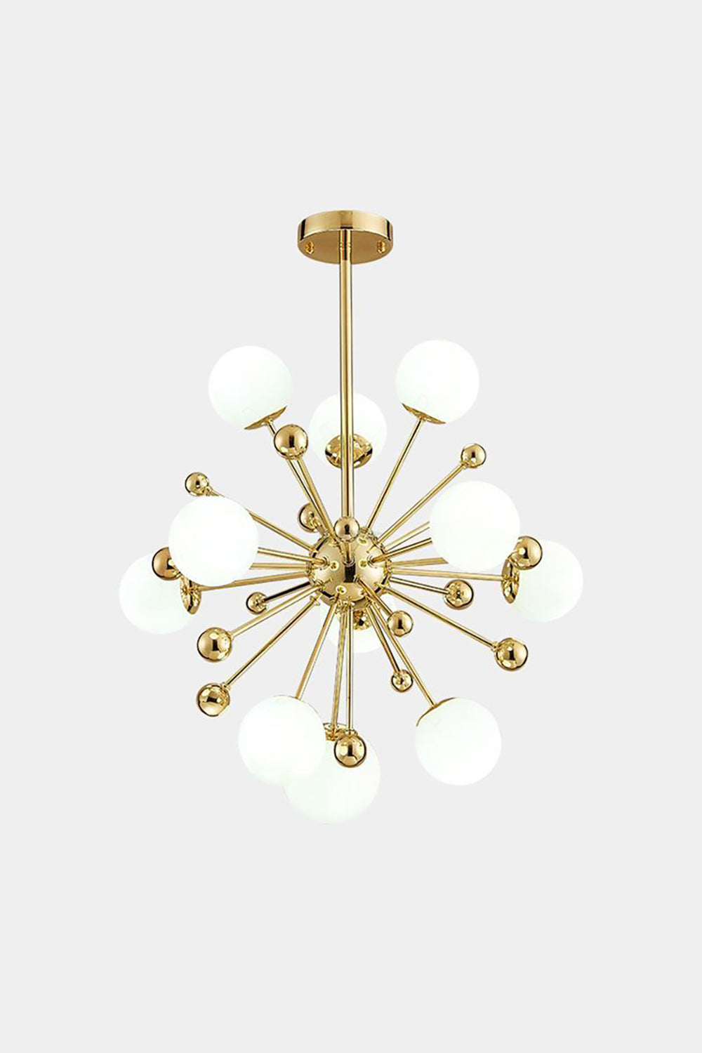 Golden Orbit Sphere Chandelier