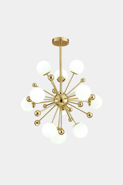 Golden Orbit Sphere Chandelier