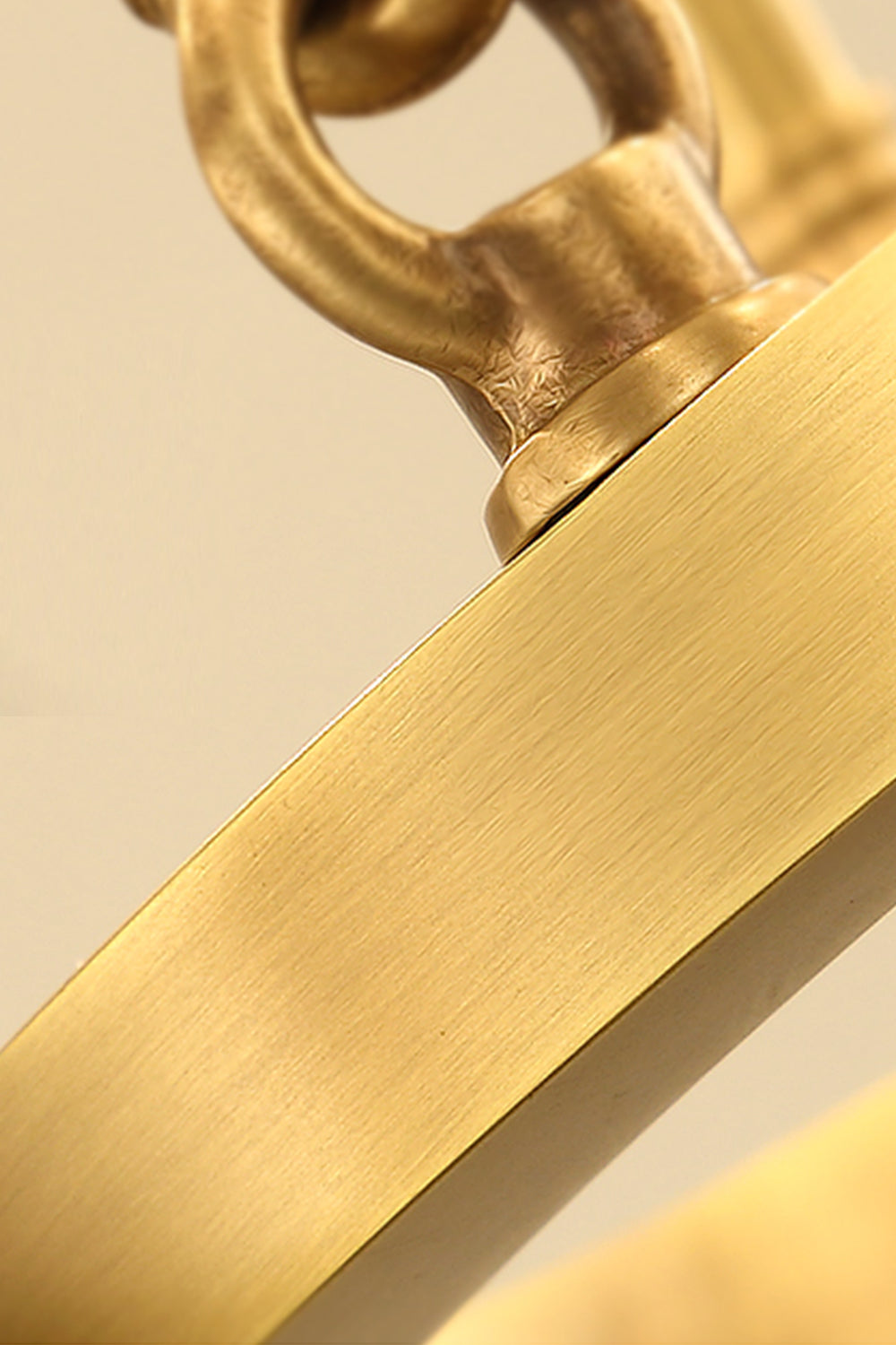 Golden Ring Candle-Arm Chandelier