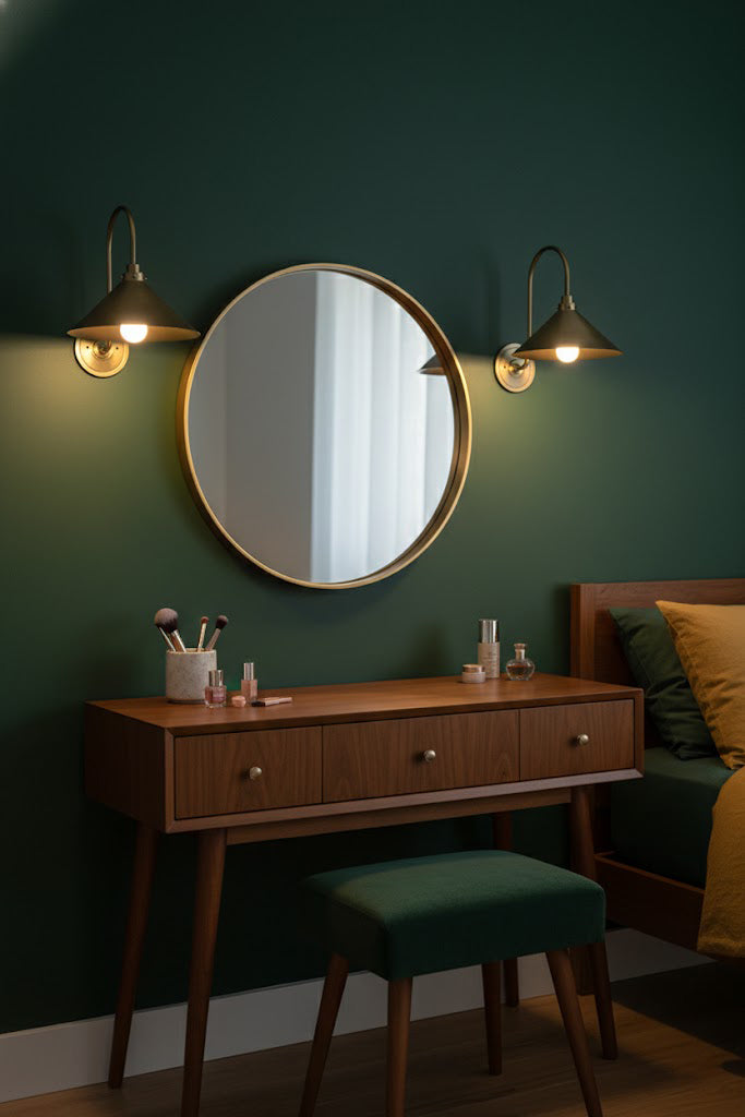 Gooseneck Cone Wall Sconce