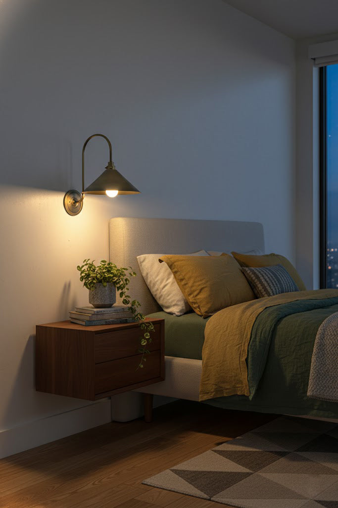 Gooseneck Cone Wall Sconce