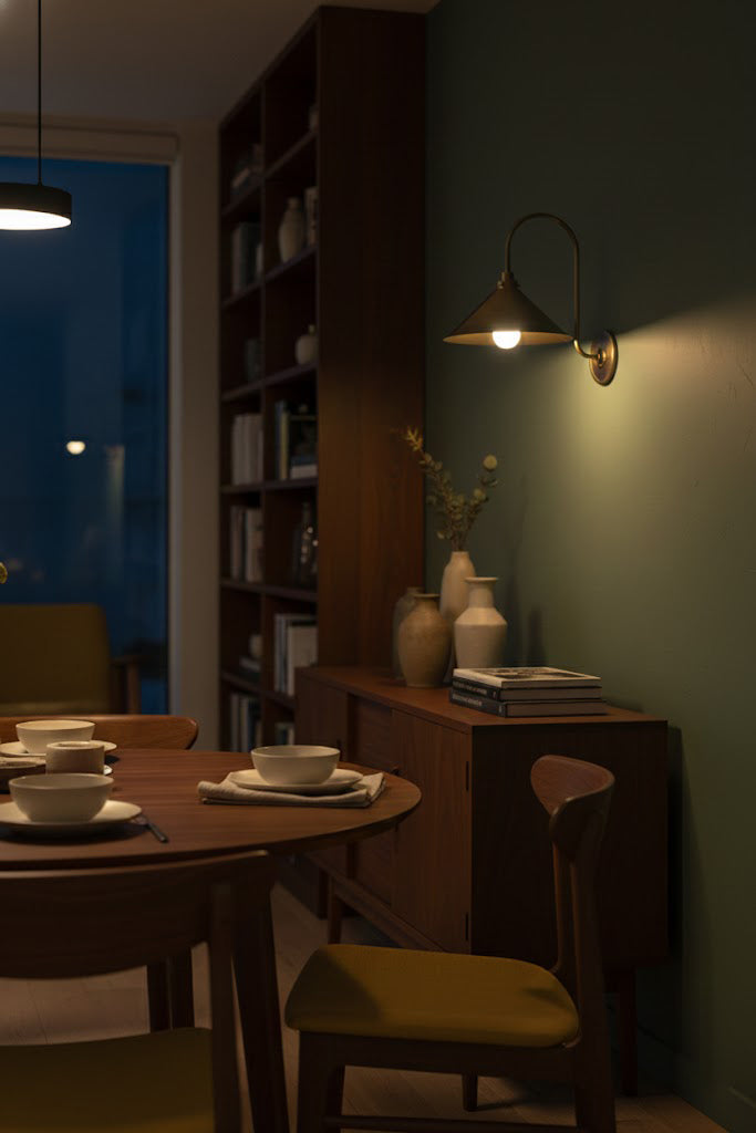 Gooseneck Cone Wall Sconce