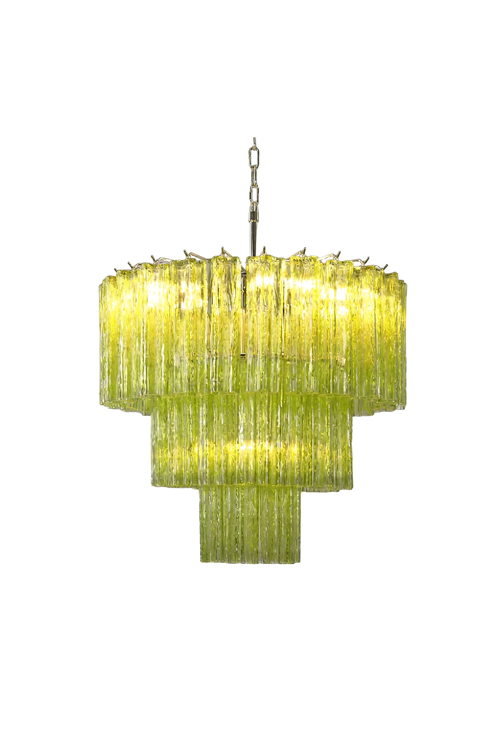 Green Glacier Tier Chandelier Samu Lamp