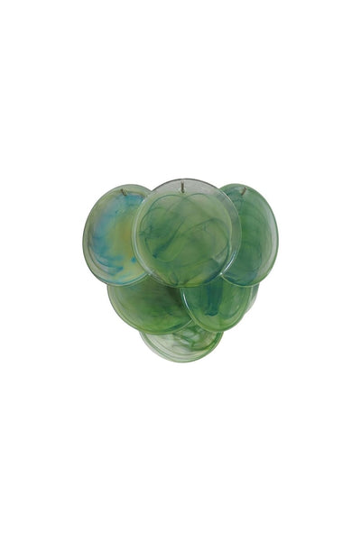 Green Murano Glass Discs Wall Lamp