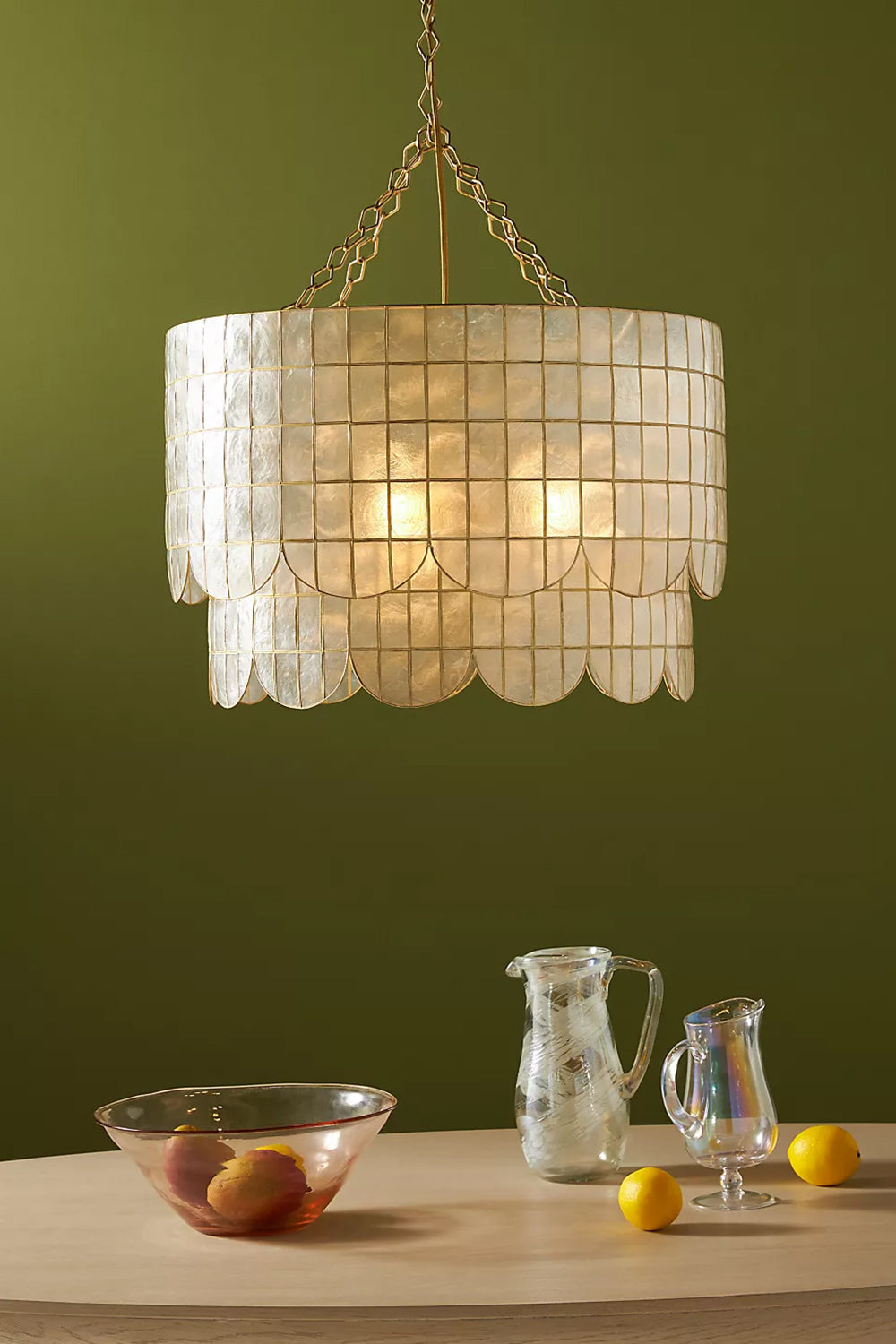 Hailee Capiz Chandelier