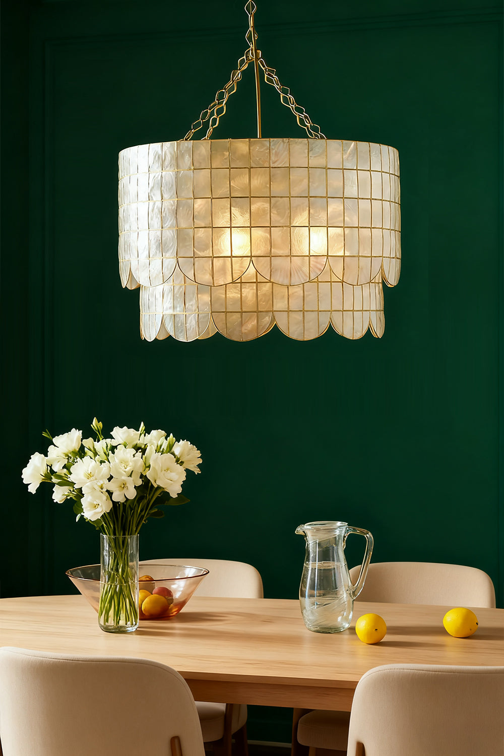 Hailee Capiz Chandelier