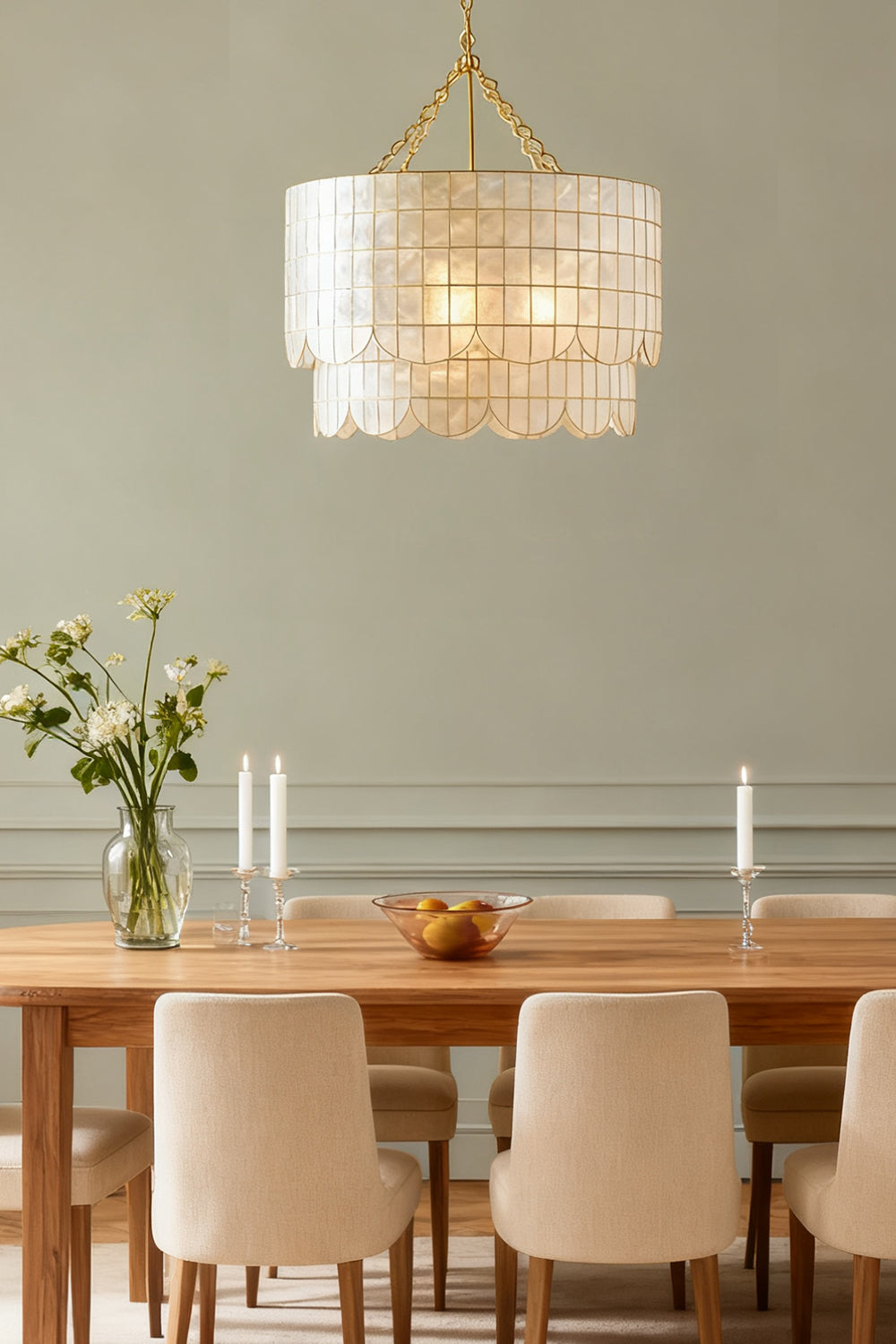 Hailee Capiz Chandelier