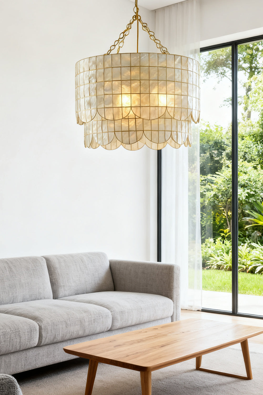 Hailee Capiz Chandelier