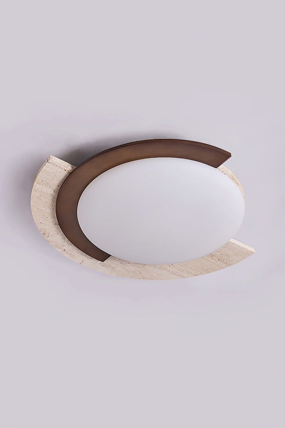 Halo Travertine Ceiling Light