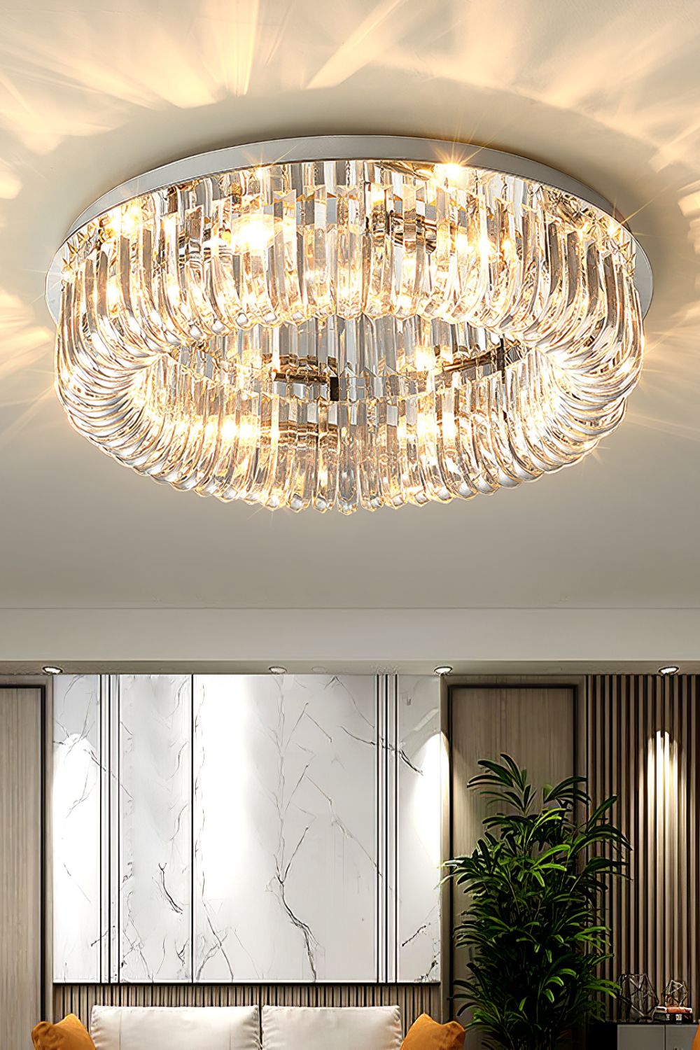 Haruyo Crystal Ceiling Light - SamuLighting