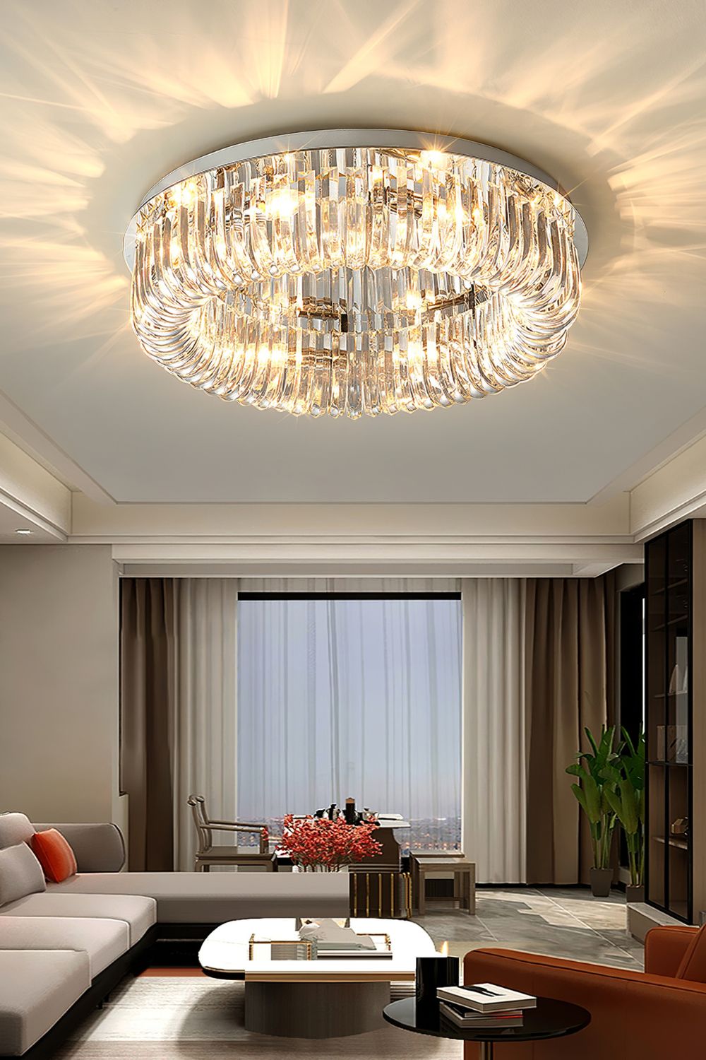 Haruyo Crystal Ceiling Light - SamuLighting