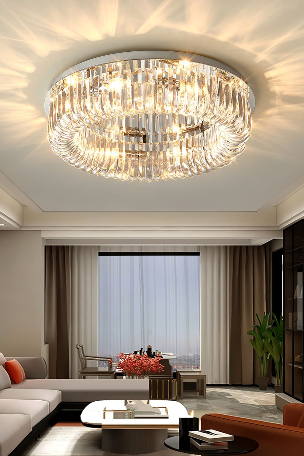 Haruyo Crystal Ceiling Light - SamuLighting