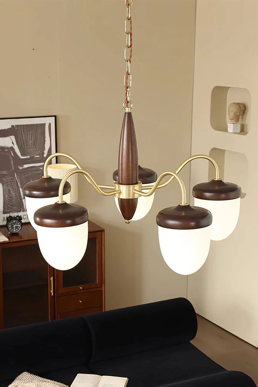 Hazelnut Branch Chandelier