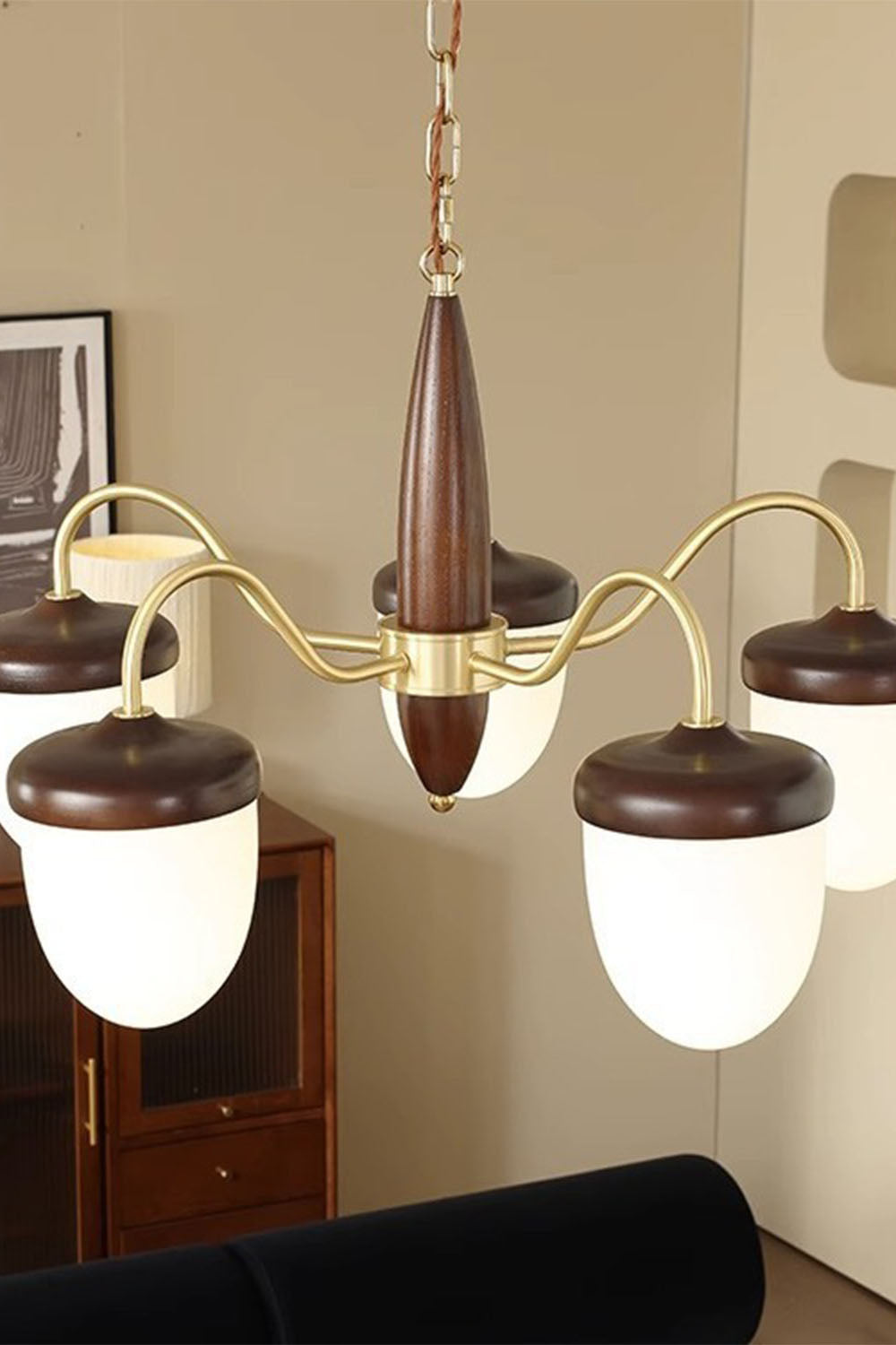 Hazelnut Branch Chandelier
