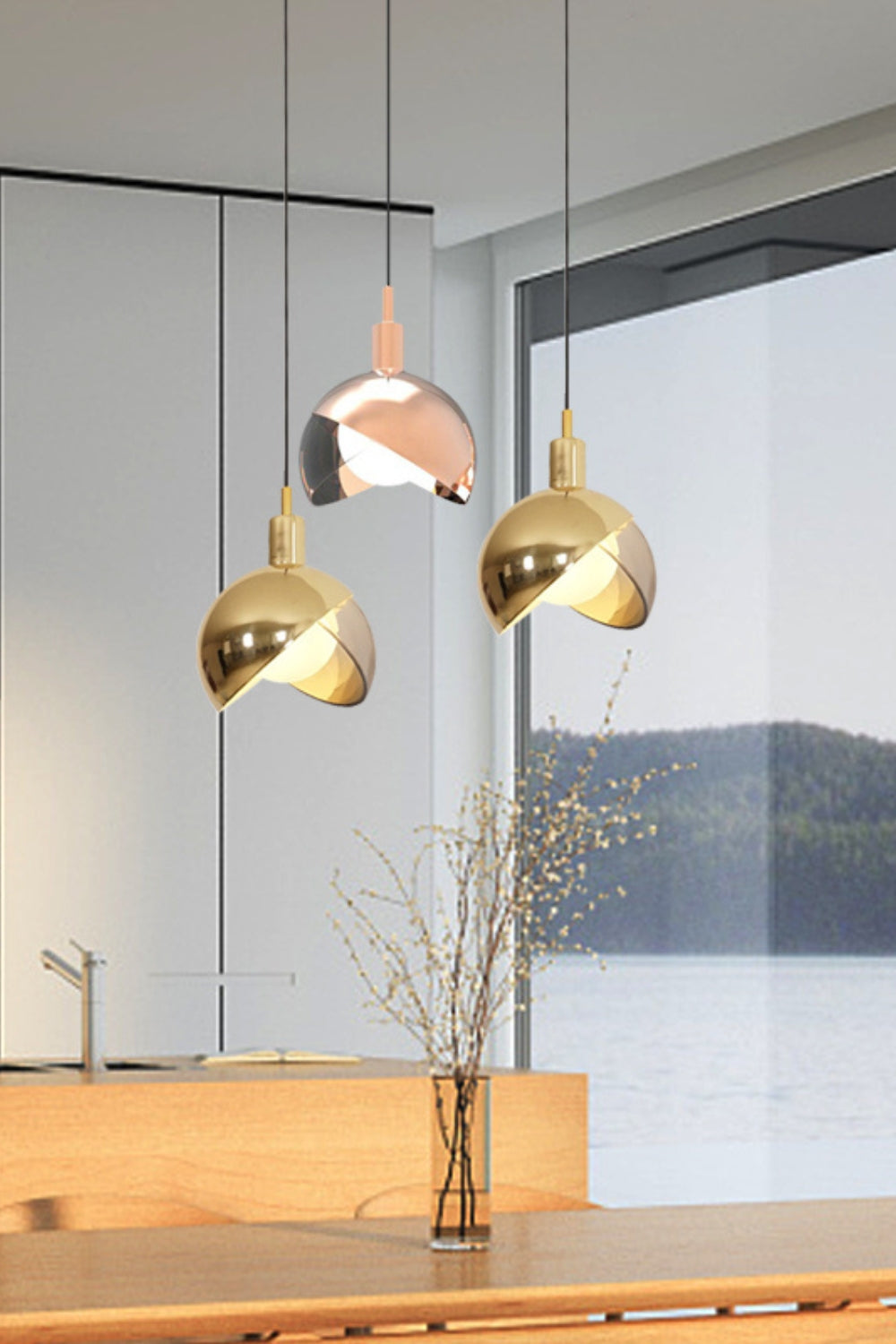 Hemisphere Metal Pendant Lamp - SamuLighting