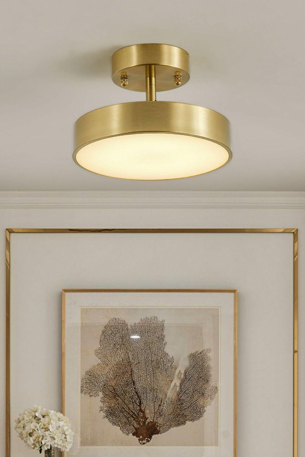 Brass Hero Rotating Ceiling Lamp