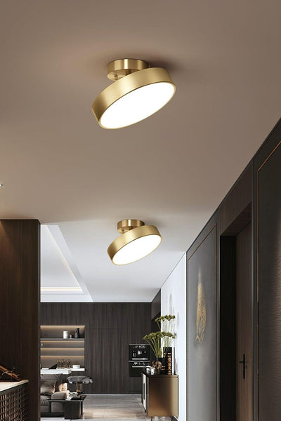 Brass Hero Rotating Ceiling Lamp