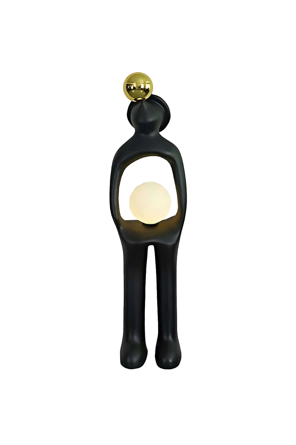 Hollow Human Sculpture Floor Lamp