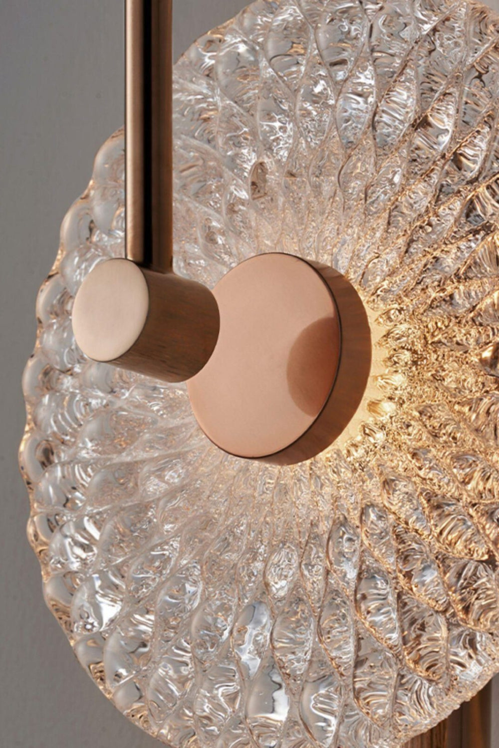 Rose Gold Ice Crystal Pattern Wall Lamp