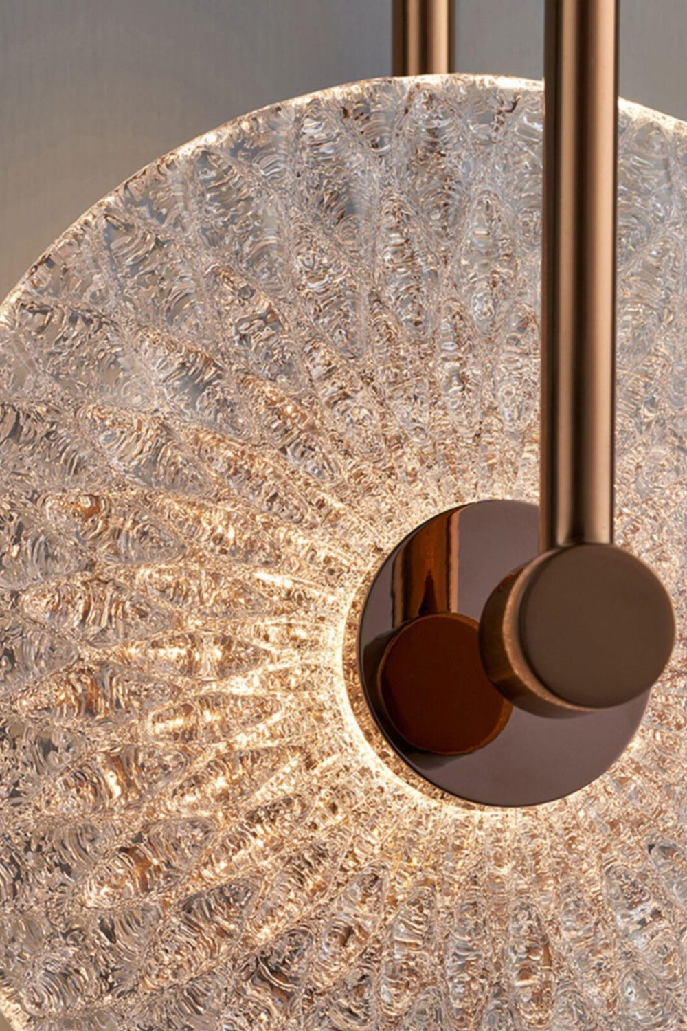 Rose Gold Ice Crystal Pattern Wall Lamp