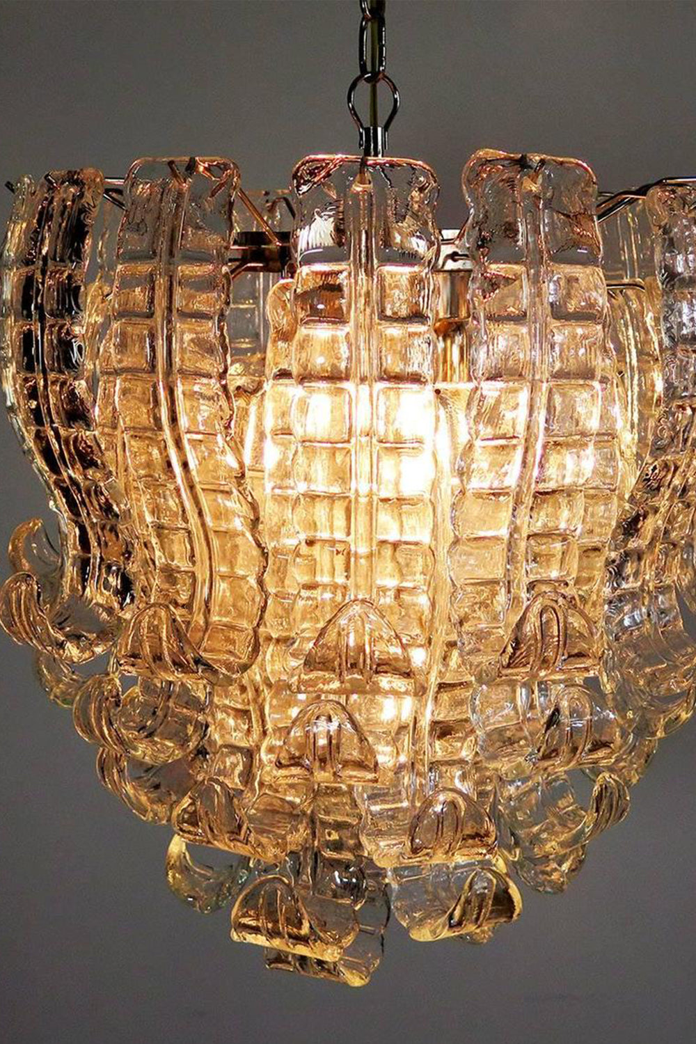 Italian Murano Glass Felci Chandelier
