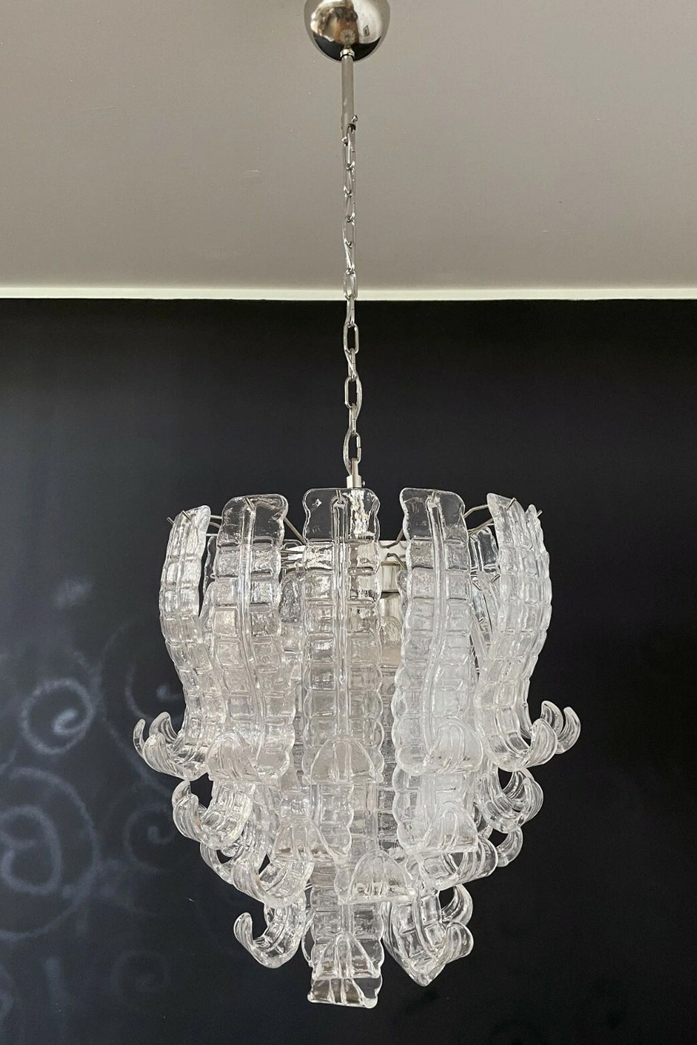 Italian Murano Glass Felci Chandelier
