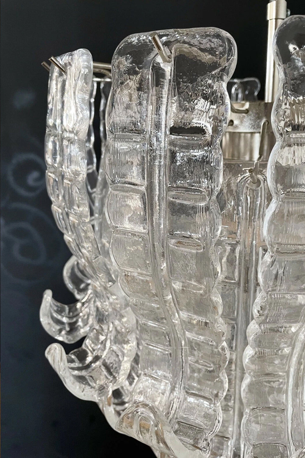 Italian Murano Glass Felci Chandelier