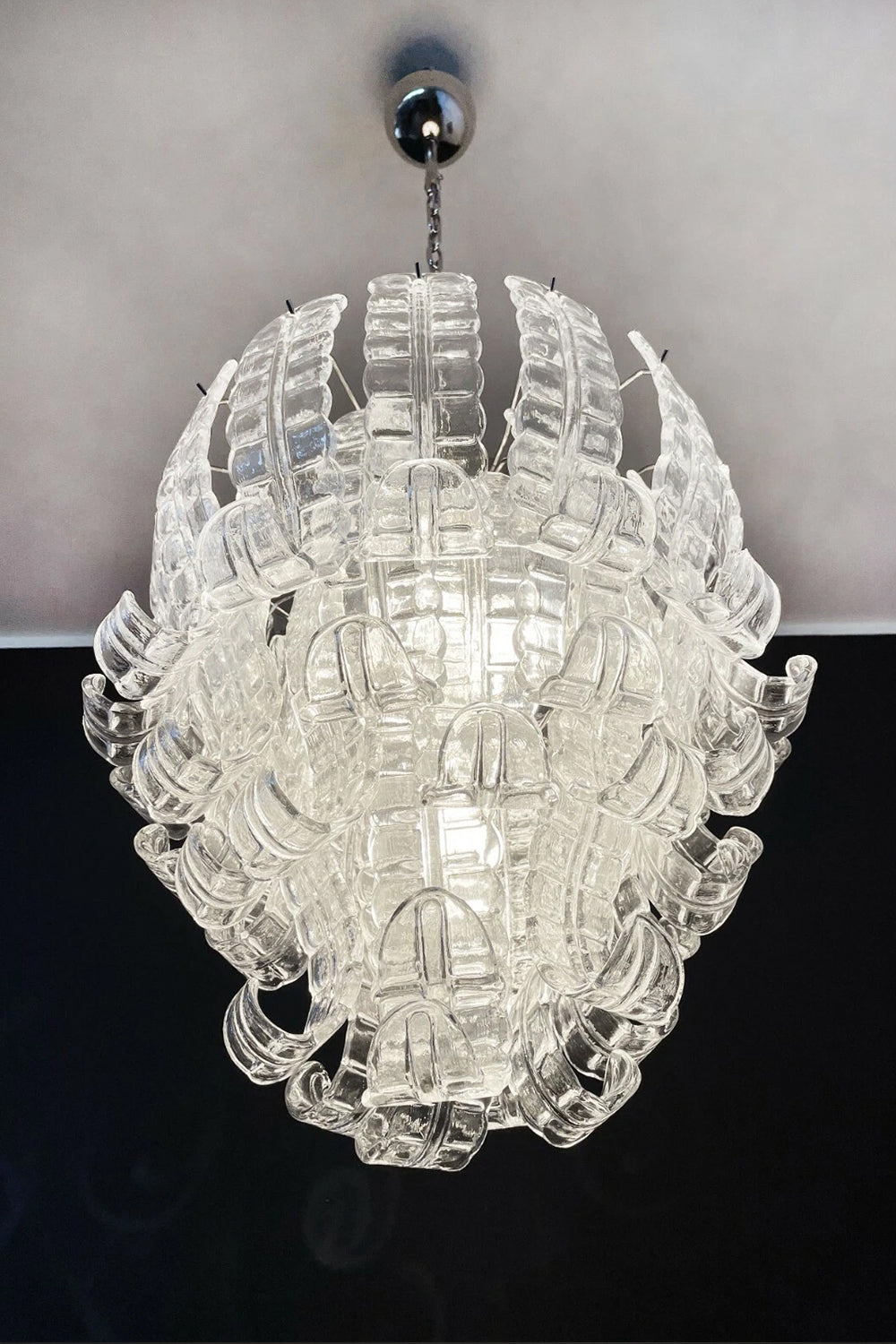 Italian Murano Glass Felci Chandelier