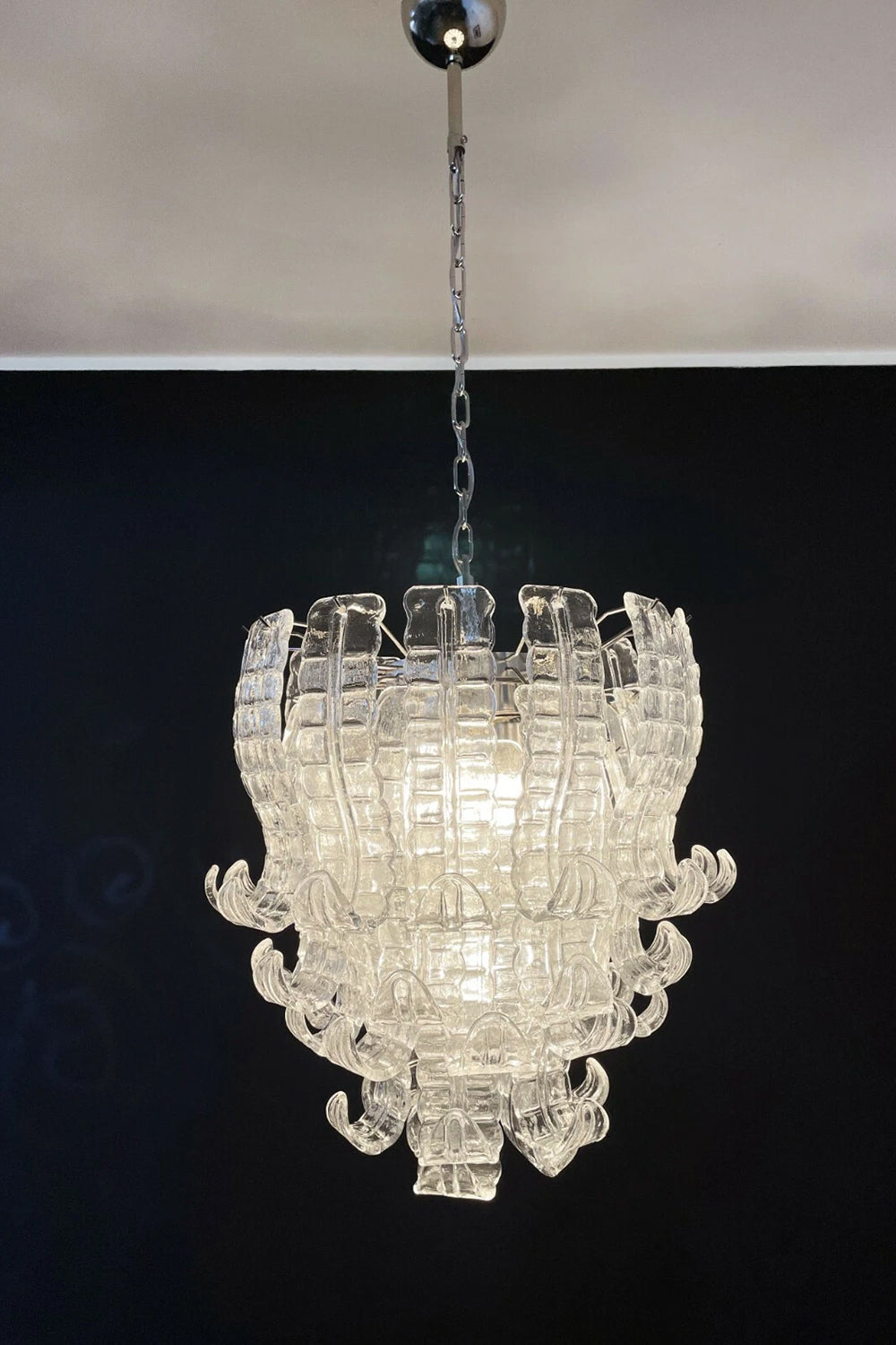 Italian Murano Glass Felci Chandelier