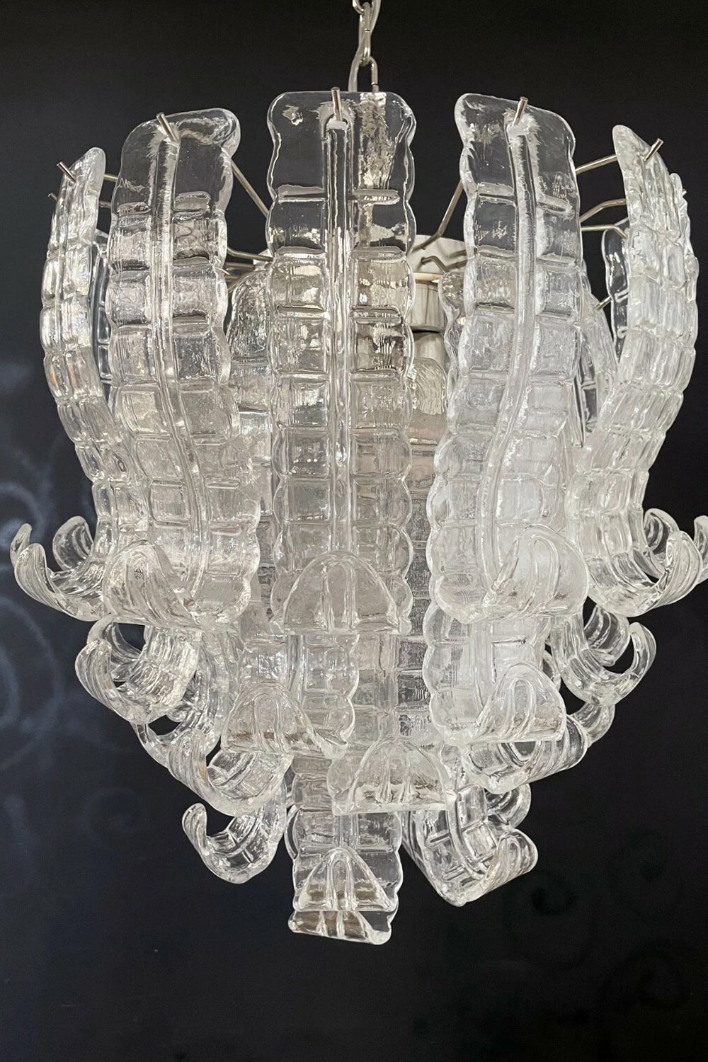 Italian Murano Glass Felci Chandelier
