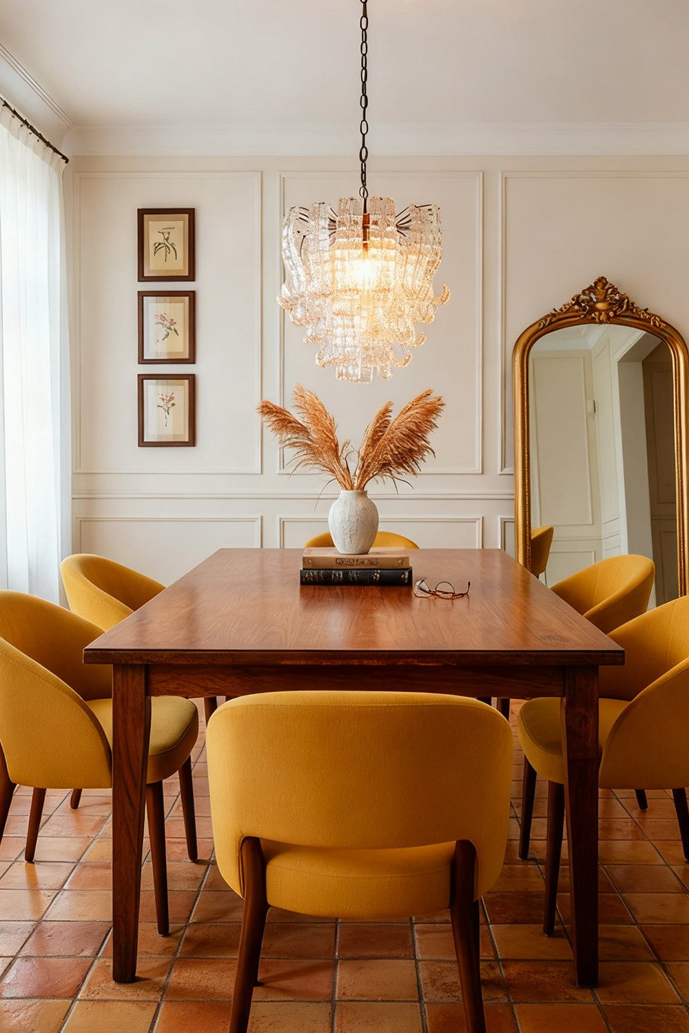 Italian Murano Glass Felci Chandelier