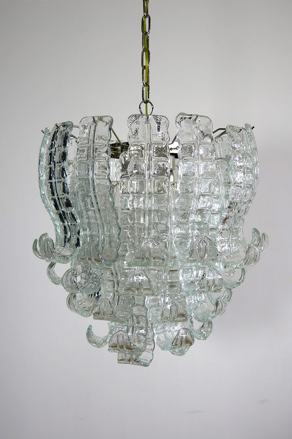 Italian Murano Glass Felci Chandelier