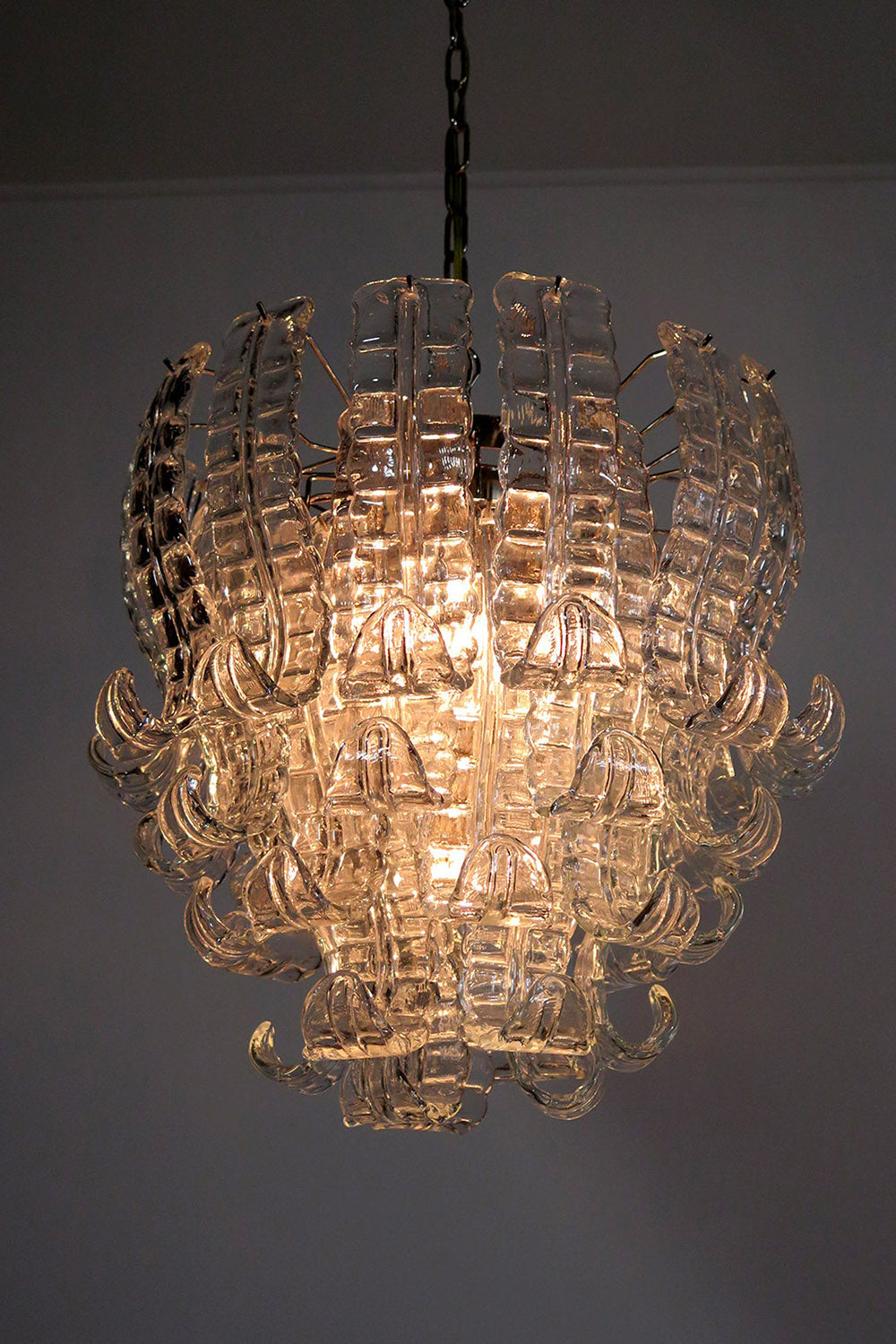 Italian Murano Glass Felci Chandelier