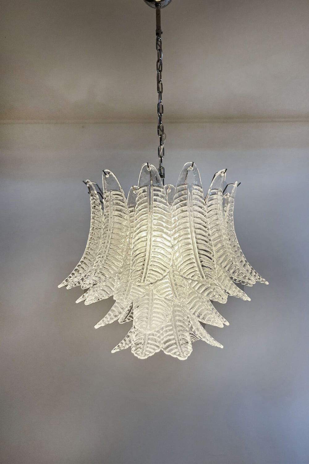 Italian Murano Leaf Chandelier