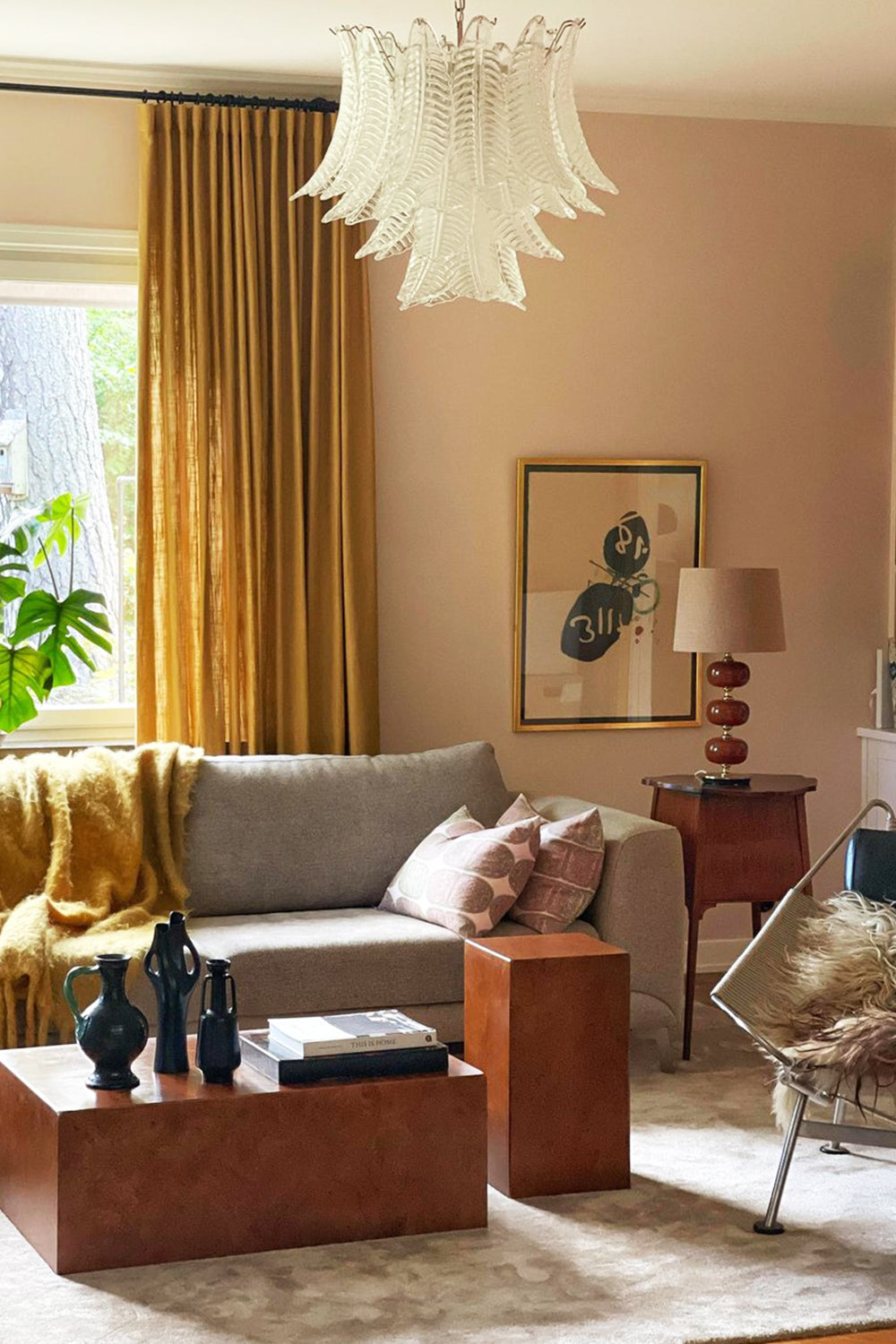 Italian Murano Leaf Chandelier