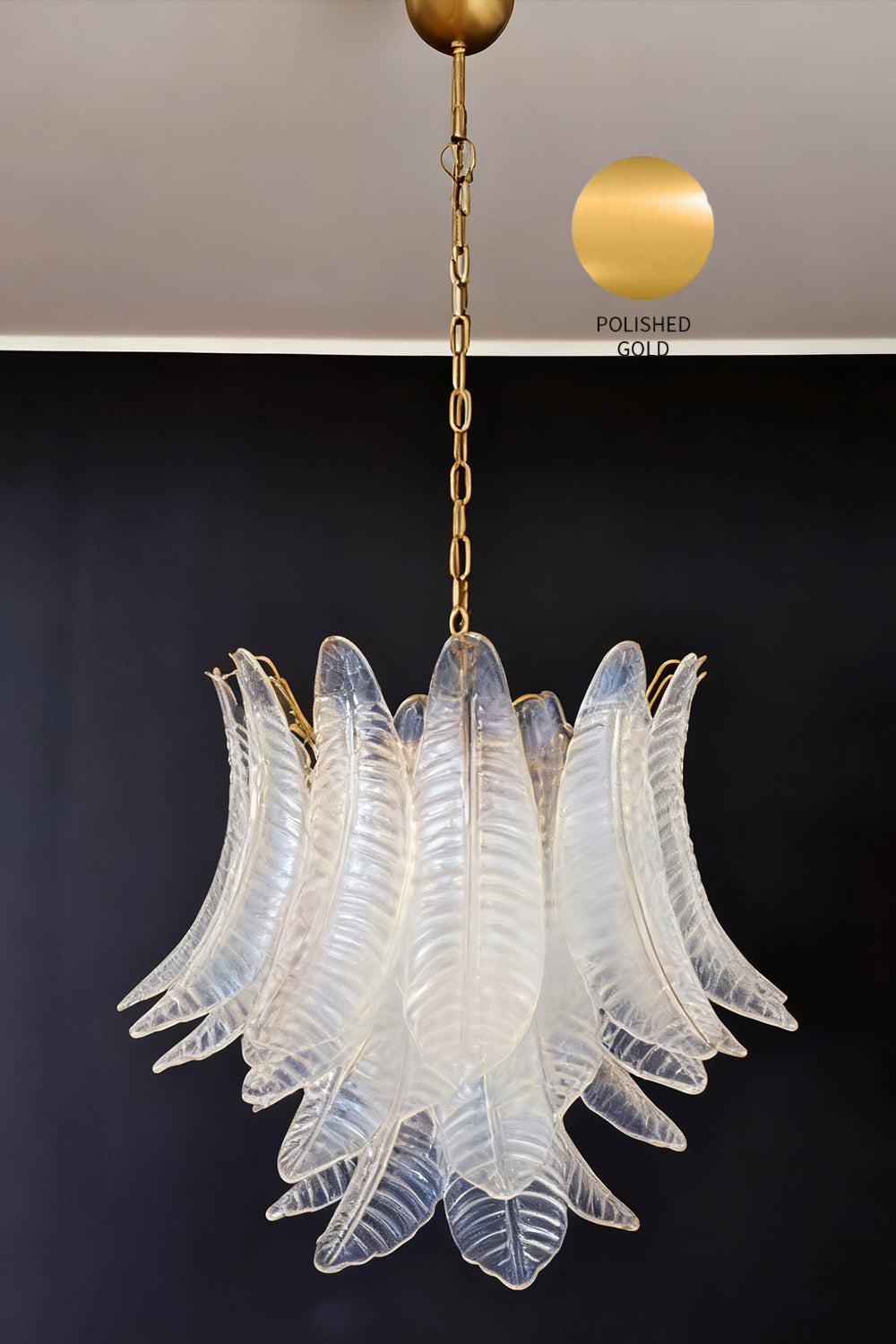 Italian Murano Leaf Chandelier