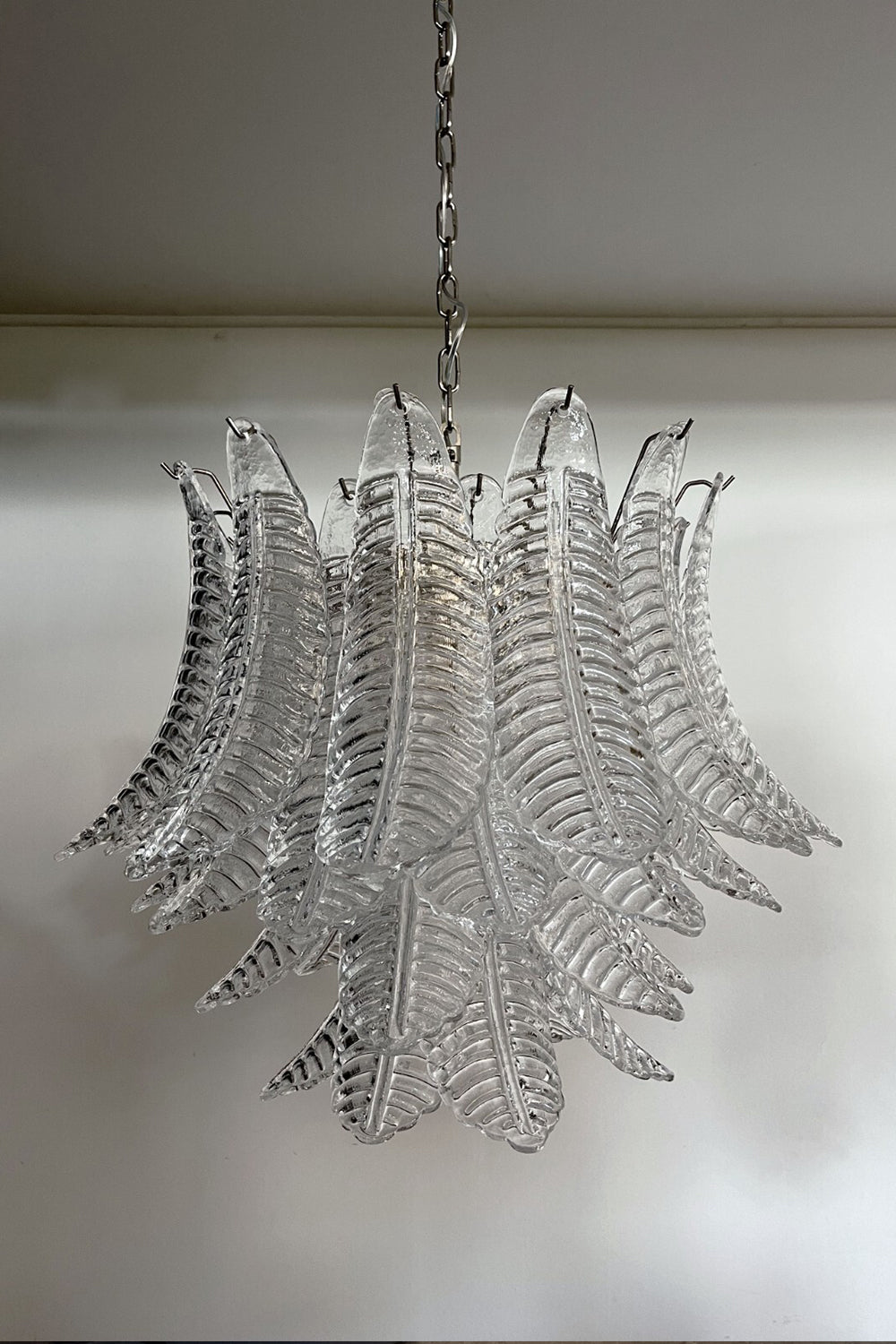 Italian Murano Leaf Chandelier