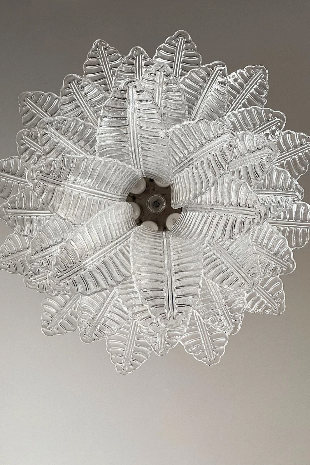 Italian Murano Leaf Chandelier