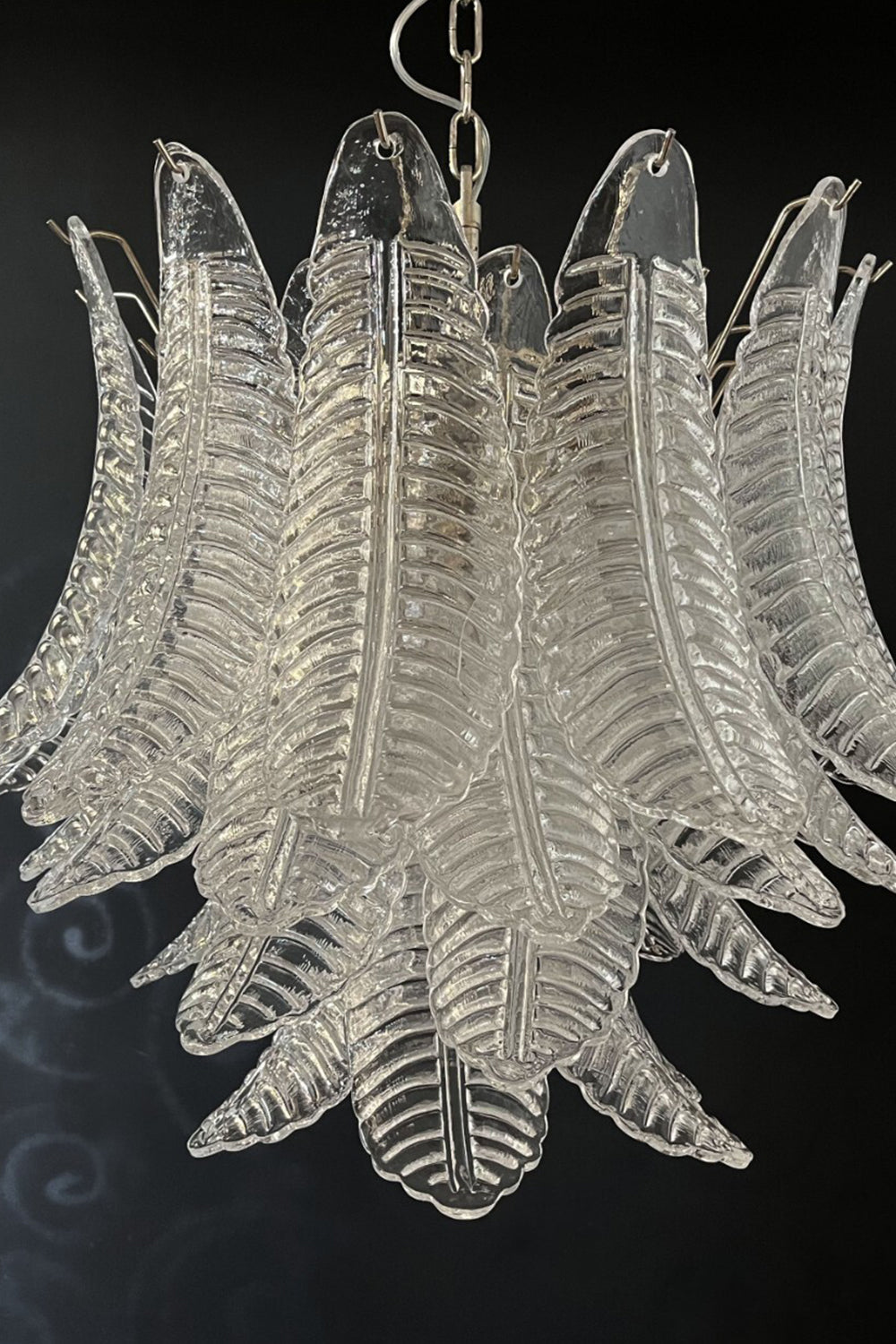 Italian Murano Leaf Chandelier