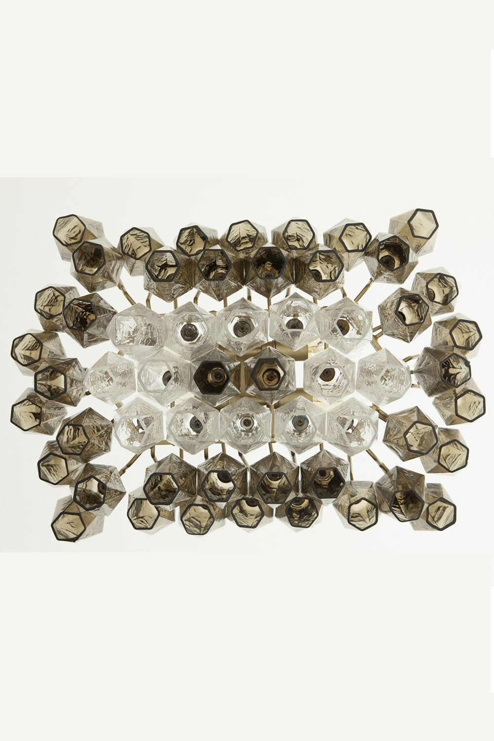 Italian Murano Poliedri Glass Chandelier