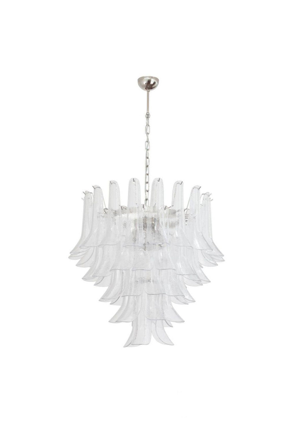 Murano glass petal chandelier