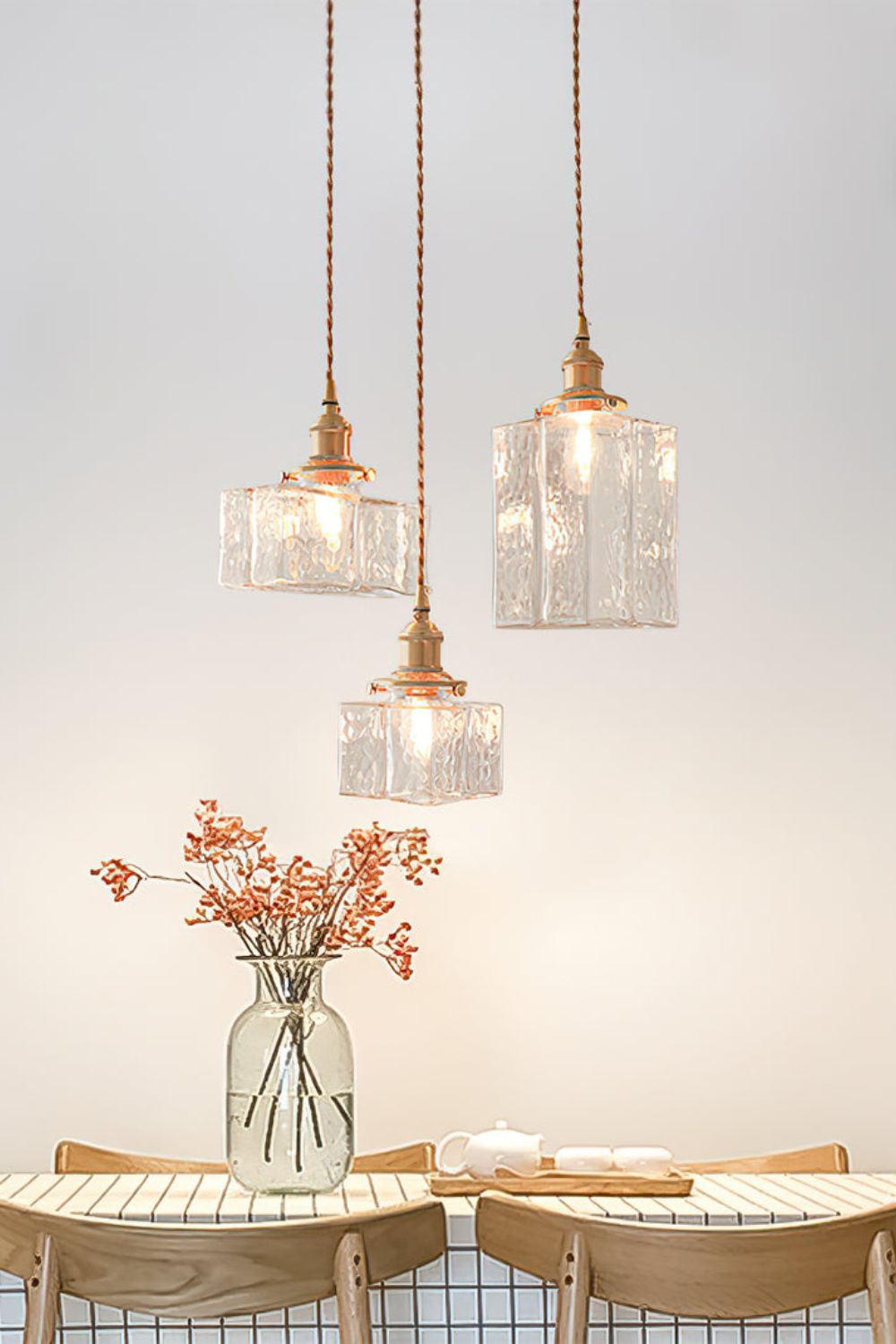 Jewel Square Glass Pendant Lamp