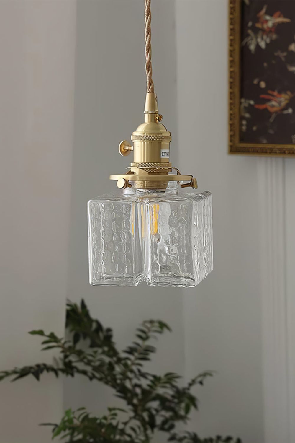 Jewel Square Glass Pendant Lamp